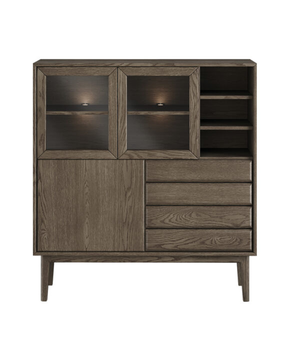 Broholm Solid Highboard røket eik