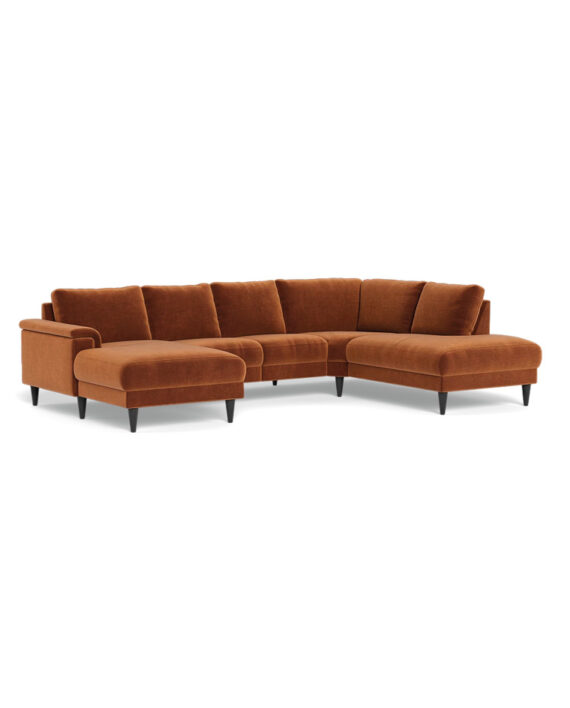 Stanford U sofa 2601 Adore Rust Semi